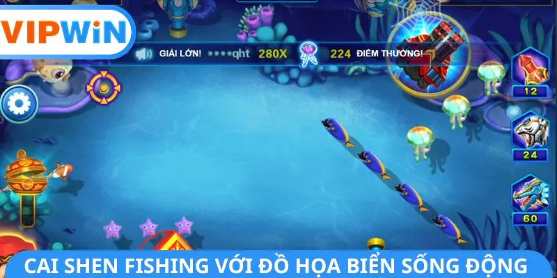 Cai Shen Fishing với đồ họa biển sống động Cai Shen Fishing với đồ họa biển sống động