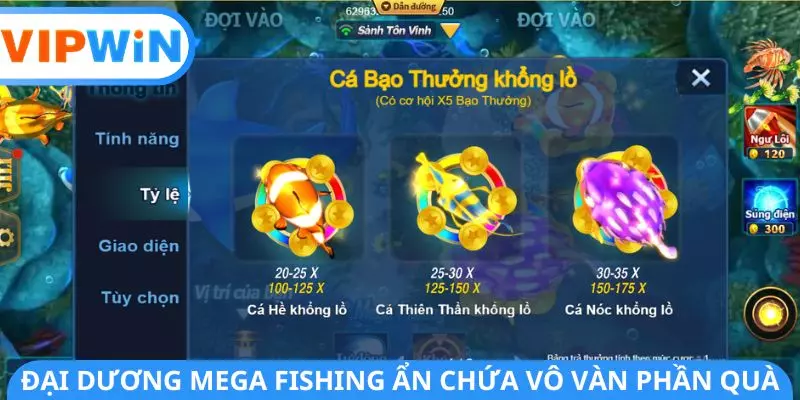 Đại dương Mega Fishing ẩn chứa vô vàn phần quà Đại dương Mega Fishing ẩn chứa vô vàn phần quà