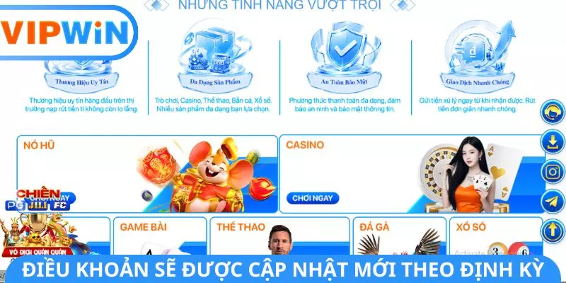 Điều khoản sẽ được cập nhật mới theo định kỳ Điều khoản sẽ được cập nhật mới theo định kỳ