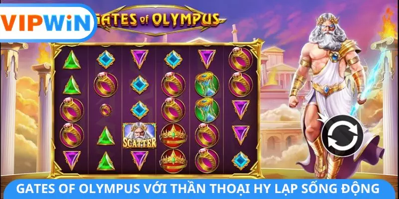 Gates of Olympus với thần thoại Hy Lạp sống động Gates of Olympus với thần thoại Hy Lạp sống động