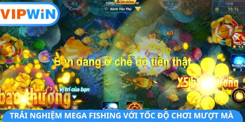 Trải nghiệm Mega Fishing với tốc độ chơi mượt mà Trải nghiệm Mega Fishing với tốc độ chơi mượt mà