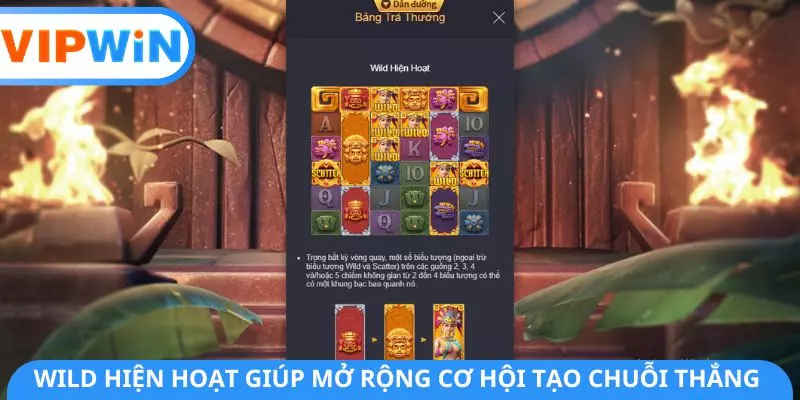 Wild Hiện Hoạt giúp mở rộng cơ hội tạo chuỗi thắng Wild Hiện Hoạt giúp mở rộng cơ hội tạo chuỗi thắng